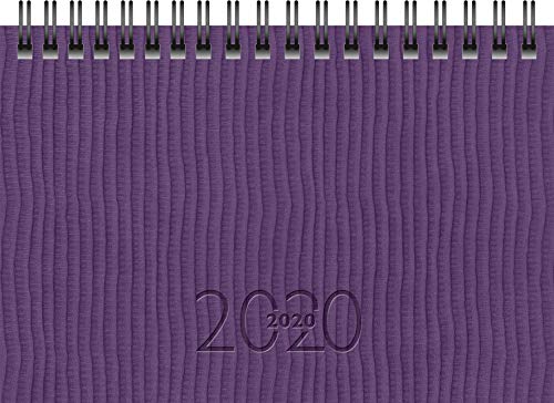 rido/idé 701223601 Taschenkalender/Plankalender TM 17/contacter (2 Seiten = 1 Woche quer, 153 x 87 mm, Kunstleder-Einband Tejo, Kalendarium 2020, Wire-O-Bindung) violett von rido/idé
