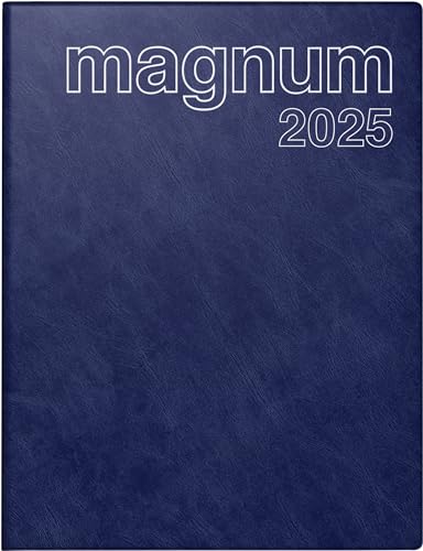 rido/idé Buchkalender Modell magnum (2025), 2 Seiten = 1 Woche, 183 × 240 mm, 144 Seiten, Schaumfolien-Einband Catana, dunkelblau von rido/idé