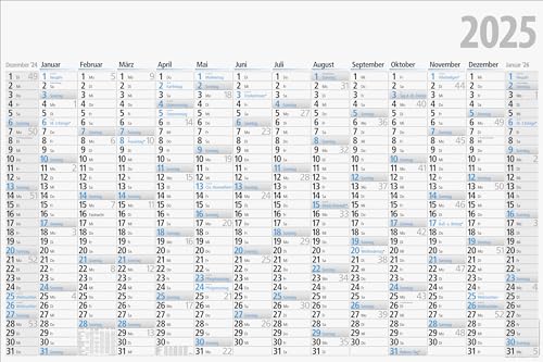 rido/idé Plakatkalender (2025), 1 Seite = 14 Monate von rido/idé