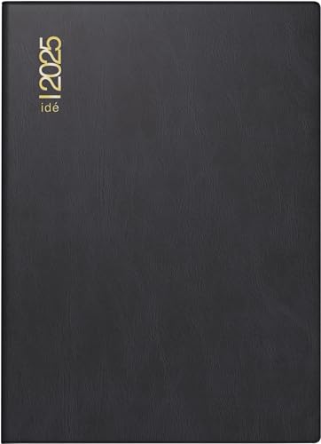 rido/idé Taschenkalender Modell perfect/Technik I (2025), 2 Seiten = 1 Woche, A6, 144 Seiten, Kunststoff-Einband, schwarz von rido/idé