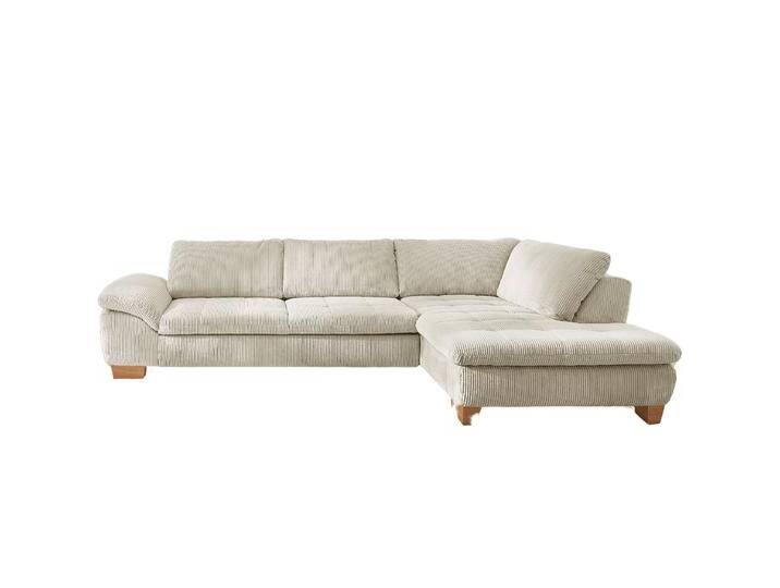 Modulmaster Ecksofa 1028 Cord Natur mit Funktion von rieger