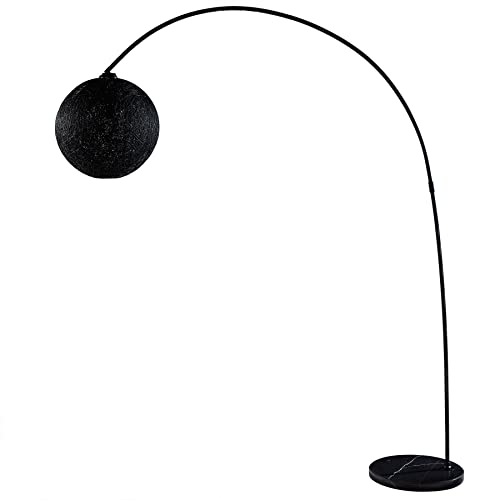 Filigrane Stehlampe COCOONING 205cm schwarz Kugelleuchte Stehleuchte Lampe Standlampe von Riess Ambiente
