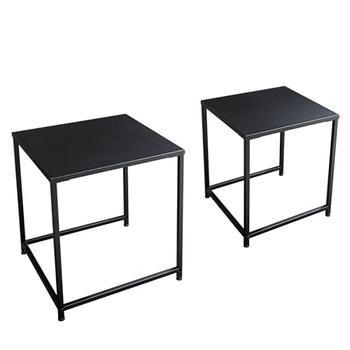 Riess Ambiente 2er Set Couchtische DURA Steel 50cm Metall schwarz Beistelltische Modern Design, Stylischer Coffee Table für Dein Wohnzimmer von Riess Ambiente