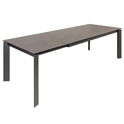 riess-ambiente.de Ausziehbarer Esstisch X7 180-240cm anthrazit Keramikplatte Modern Design von Riess Ambiente