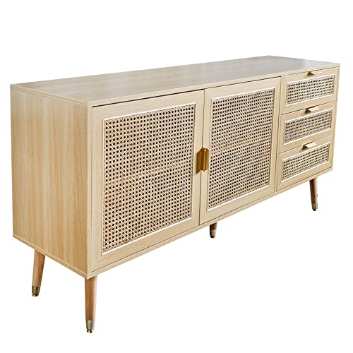 Riess Ambiente Design Sideboard Vienna 154cm Wiener Geflecht Rattan Kommode TV-Schrank von Riess Ambiente