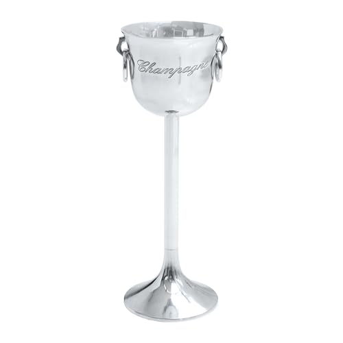 Riess Ambiente Eleganter Sektkühler Champagne 75cm Silber poliert Flaschenkühler von Riess Ambiente