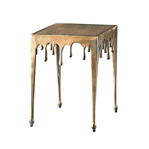 Riess Ambiente Extravaganter Beistelltisch Liquid LINE S 34cm Gold Tropfen-Design Wohnzimmertisch Tisch von Riess Ambiente