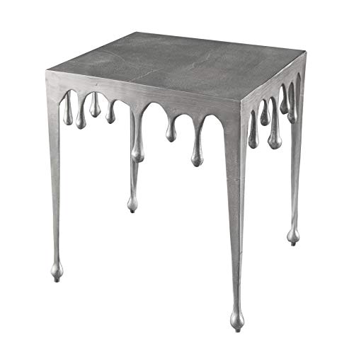 Riess Ambiente Extravaganter Couchtisch Liquid LINE L 46cm Silber Tropfen-Design Wohnzimmertisch Tisch von Riess Ambiente