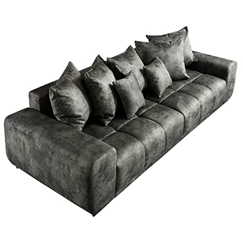 Riess Ambiente Extravagantes XXL Sofa ELEGANCIA 290cm moosgrün inkl. Kissen Bigsofa Couch Bigsofa Wohnlandschaft von Riess Ambiente
