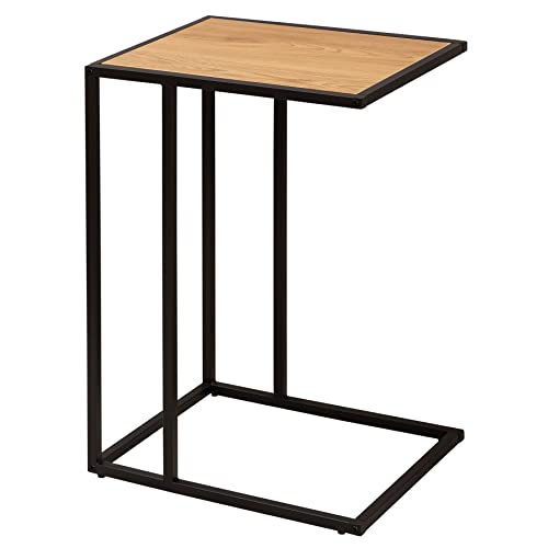 riess-ambiente.de Industrial Beistelltisch Slim LINE 43cm Wildeiche schwarz Laptoptisch Tisch Wohnzimmertisch Sofatisch von Riess Ambiente