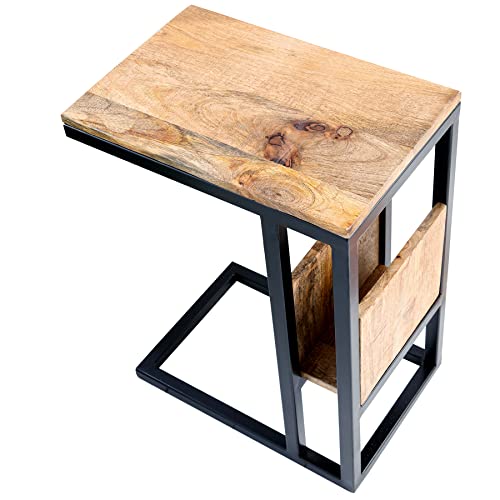 riess-ambiente.de Industrial Laptoptisch Concierge 45cm Mangoholz Beistelltisch mit Ablagefläche riess-ambiente.de Industrial Laptoptisch Concierge 45cm Mangoholz Beistelltisch mit Ablagefläche von Riess Ambiente