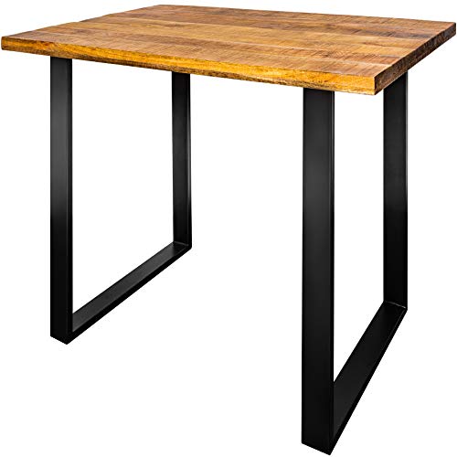 riess-ambiente.de Massiver Bartisch Iron Craft Natur 120cm Mangoholz Industrial Design Tresen Hausbar Tisch von riess-ambiente.de