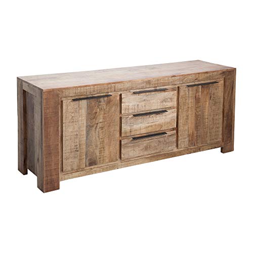 Riess Ambiente Massives Sideboard Iron Craft 175cm Mangoholz Handarbeit Board Anrichte Kommode von Riess Ambiente