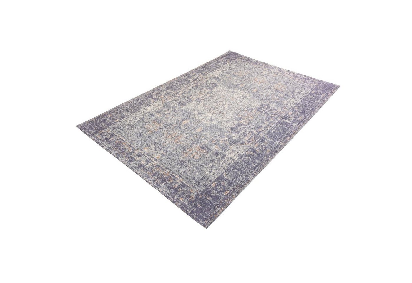 Teppich OLD MARRAKESCH 230x160cm blau, riess-ambiente, rechteckig, Höhe: 5 mm, Wohnzimmer · Baumwolle · Vintage · Orientalisch von riess-ambiente