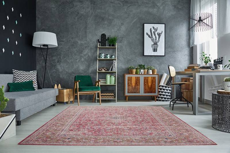 riess-ambiente Teppich OLD MARRAKESCH 240x160cm rot antik, rechteckig, Höhe: 10 mm, orientalisches Design · florales Muster · Wohnzimmer von riess-ambiente