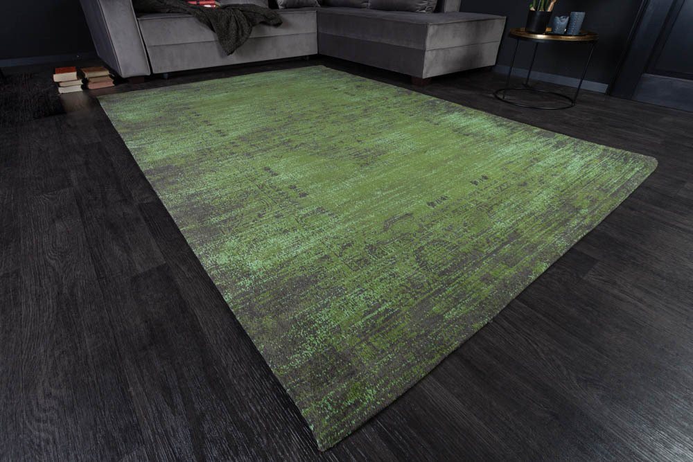 Teppich POP ART 240x160cm smaragdgrün, riess-ambiente, rechteckig, Höhe: 10 mm, Baumwoll-Mischung · orientalisches Muster · Wohnzimmer von riess-ambiente