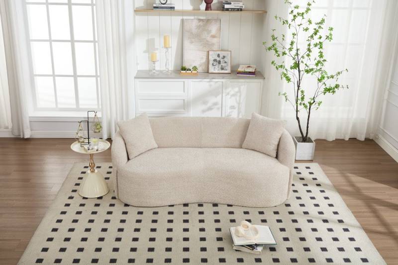 riess-ambiente 2-Sitzer ELEMENTAL 180 cm champagner beige – Sofa, Bouclébezug, modern, Einzelartikel 1 Teile, edle Couch mit Strick‑Bezug & Kissen – ideal für Wohnzimmer & Lounge riess-ambiente 2-Sitzer ELEMENTAL 180 cm champagner beige – Sofa, Bouclébezug, modern, Einzelartikel 1 Teile, edle Couch mit Strick‑Bezug & Kissen – ideal für Wohnzimmer & Lounge von riess-ambiente