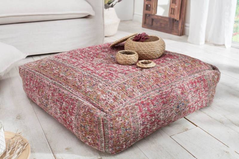 riess-ambiente Bodenkissen XL OLD MARRAKESCH 70cm rot, Sitzkissen · florales Muster · orientalisches Design von riess-ambiente