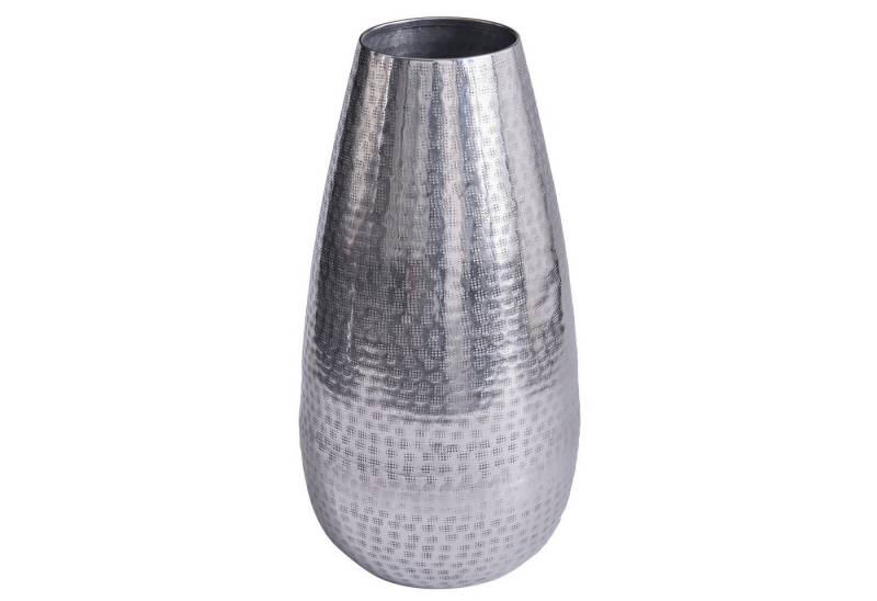 riess-ambiente Bodenvase ORIENT 50cm silber (1 St), Deko · Blumen · Hammerschlag Design · Metall von riess-ambiente