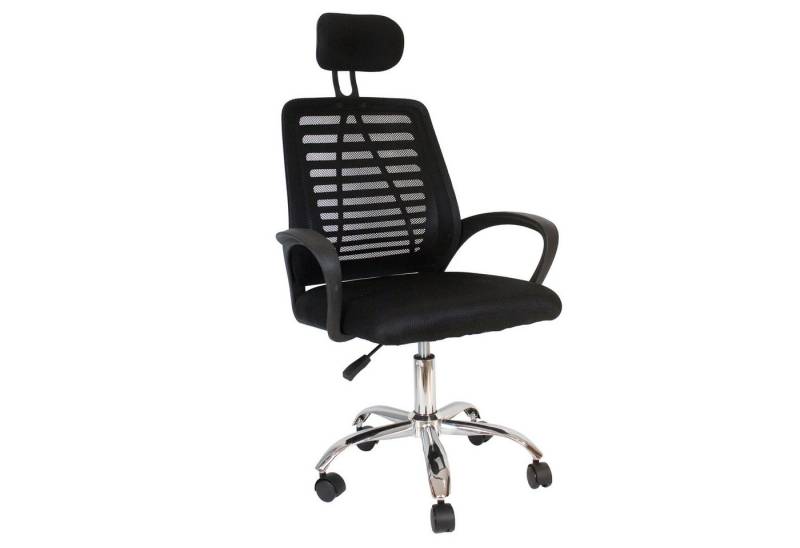 riess-ambiente Bürostuhl YOGA schwarz - höhenverstellbar, drehbar, ergonomisch, mit Armlehne (Einzelartikel, 1 St), verstellbarer Bürostuhl mit Rollen - ideal für Arbeitszimmer und Büro von riess-ambiente