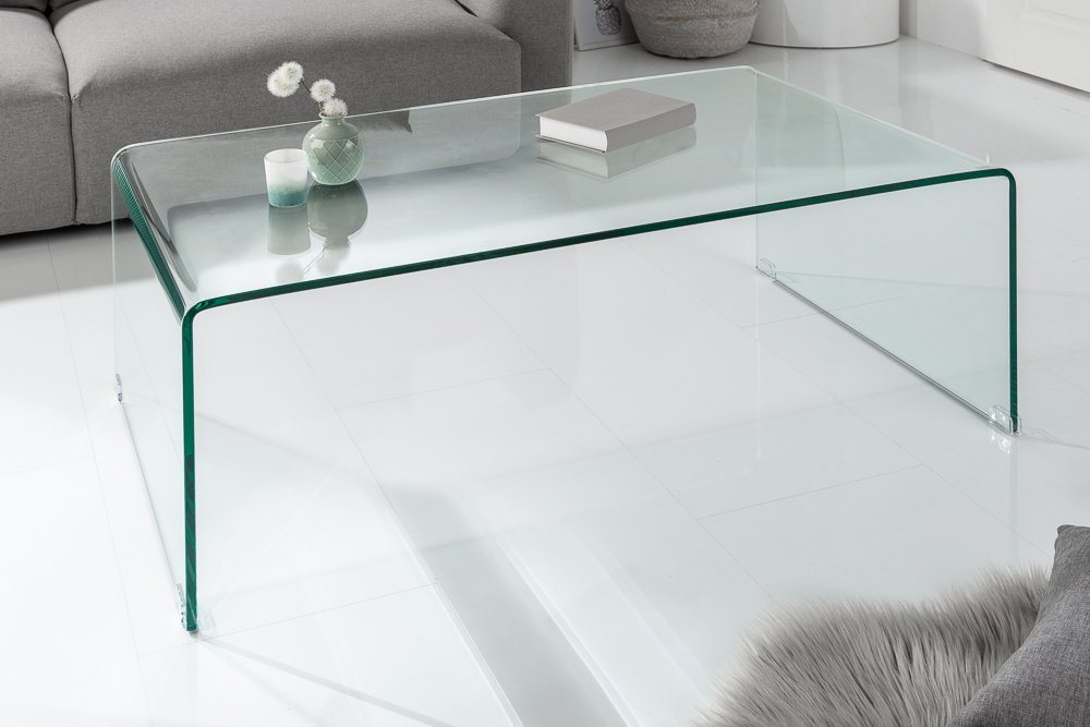 riess-ambiente Couchtisch FANTOME 110cm transparent, Wohnzimmer · Glas · eckig · Modern Design von riess-ambiente