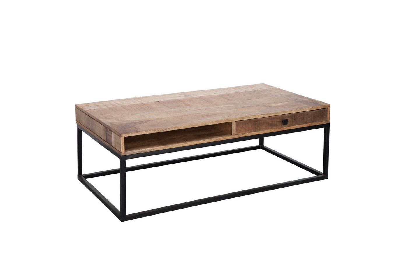 riess-ambiente Couchtisch IRON CRAFT 100cm natur / schwarz (Einzelartikel, 1-St), Wohnzimmer · Massivholz · Metall · eckig · mit Schublade · Industrial riess-ambiente Couchtisch IRON CRAFT 100cm natur / schwarz (Einzelartikel, 1-St), Wohnzimmer · Massivholz · Metall · eckig · mit Schublade · Industrial von riess-ambiente