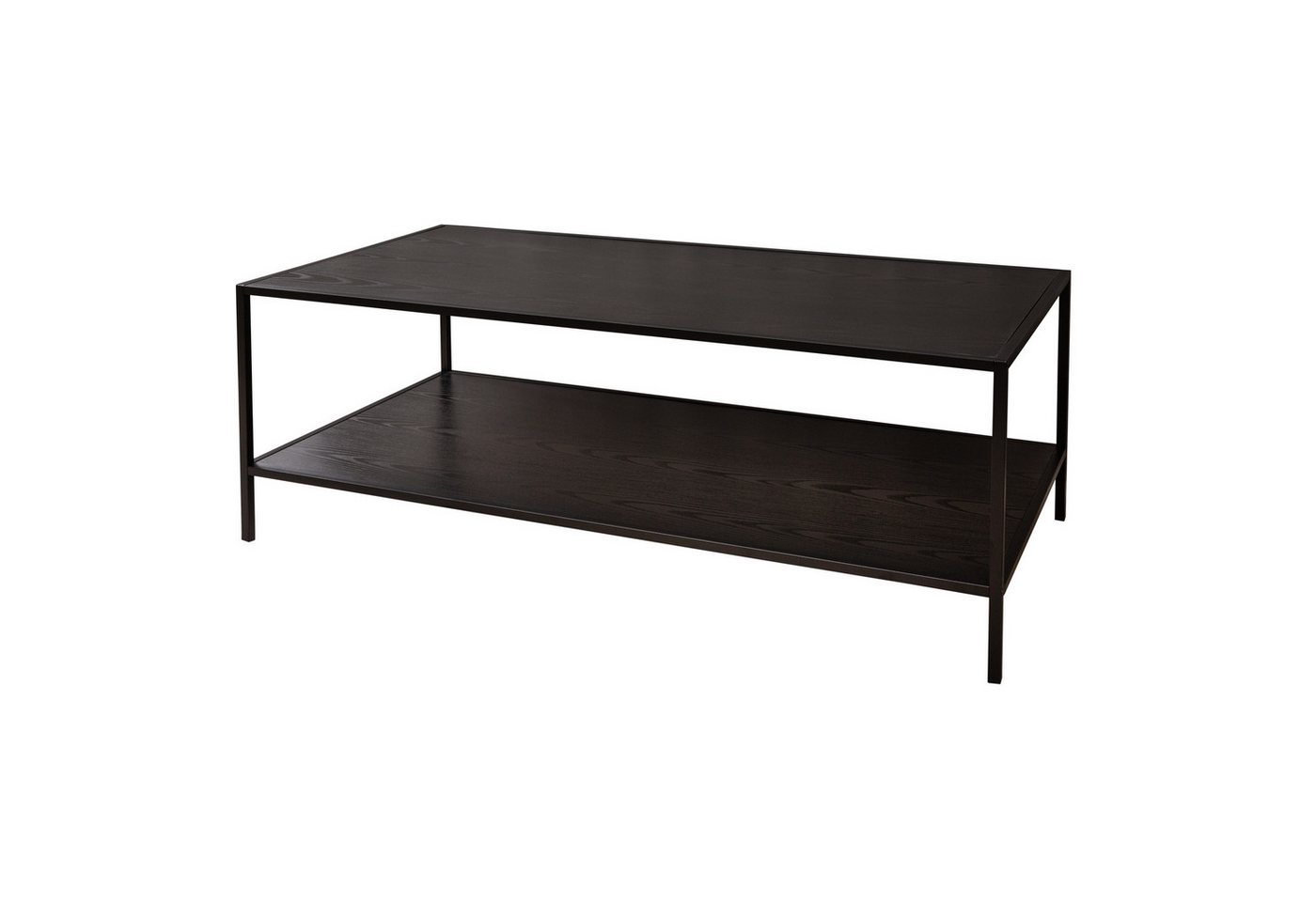 riess-ambiente Couchtisch SLIM LINE 120cm schwarz (Einzelartikel, 1-St), Wohnzimmer · Holzwerkstoff · Metall · mit Ablage · Industrial von riess-ambiente