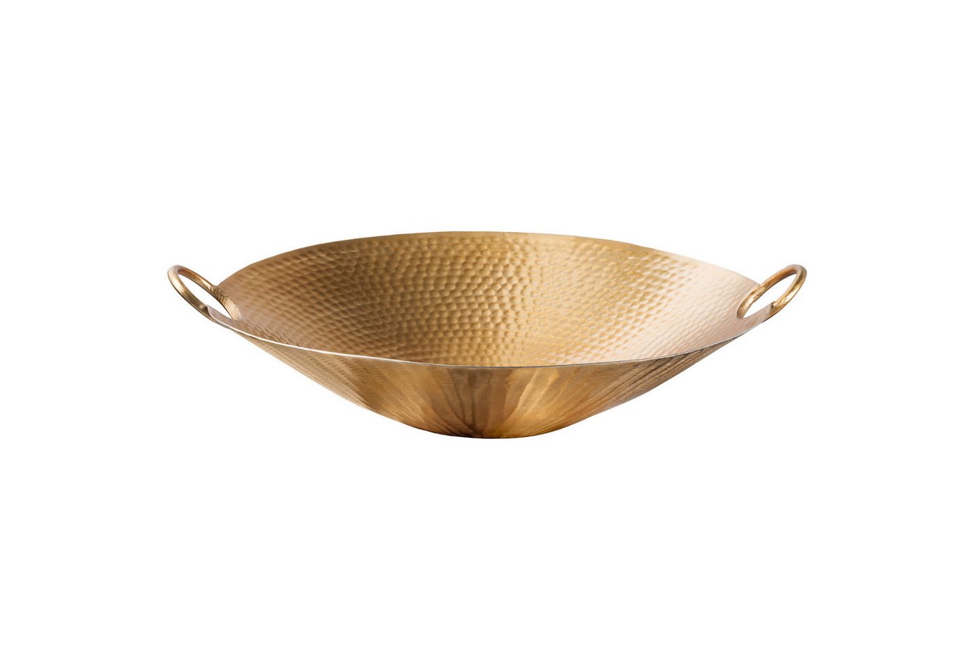 riess-ambiente Dekoschale ORIENT 55cm gold (Einzelartikel, 1 St), Wohnzimmer · Obst · Schlüssel · Hammerschlag · Handarbeit · Boho von riess-ambiente