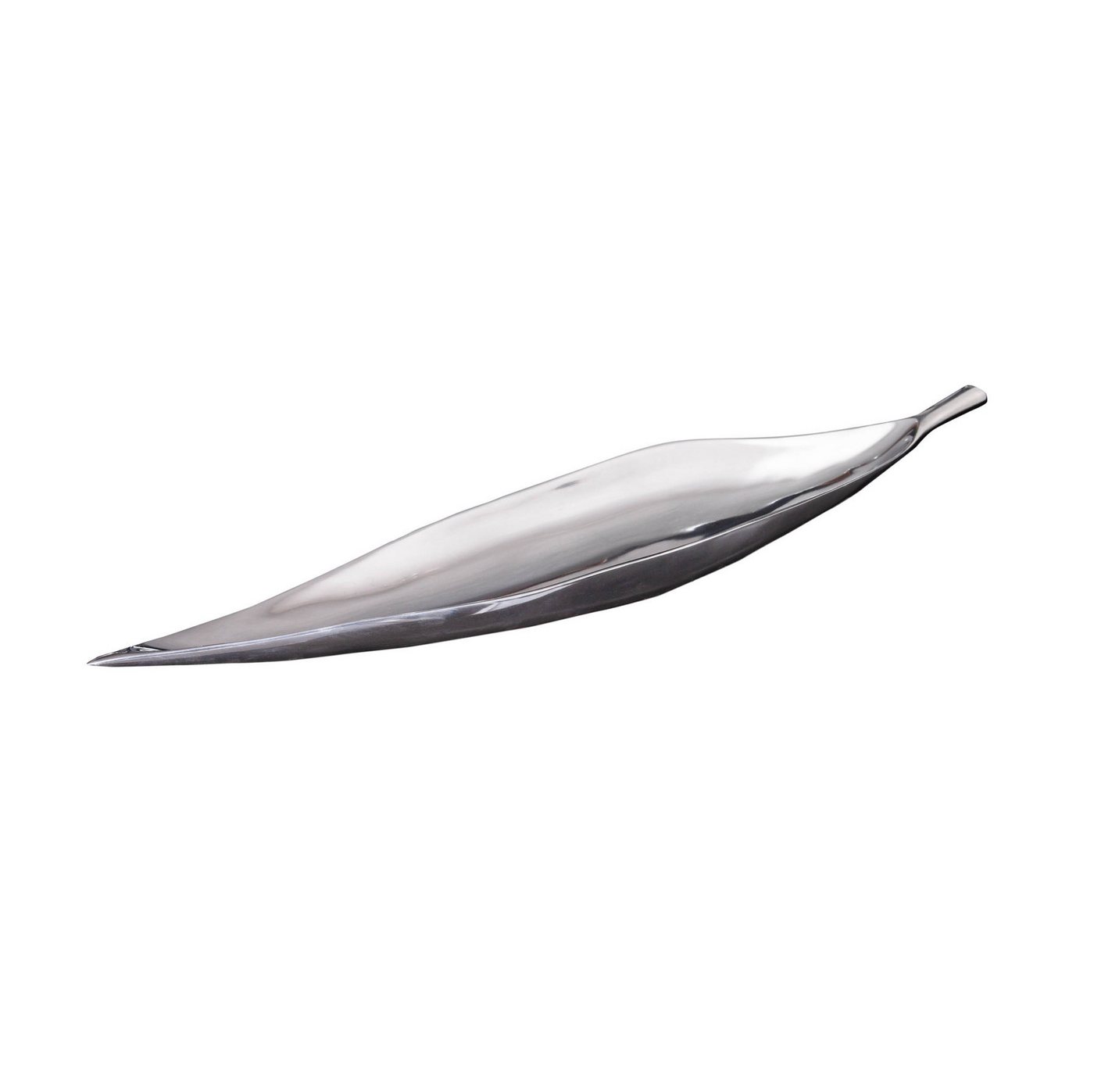 riess-ambiente Dekoschale SILVER LEAF 80cm silber, Wohnzimmer · Obst · Schlüssel · Handarbeit · Metall · Modern von riess-ambiente