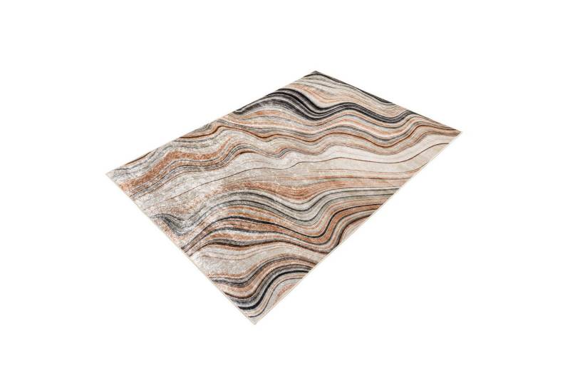 riess-ambiente Designteppich EARTH 230x160cm beige grau bunt · Kurzflor-Teppich im modernen Design, rechteckig, Höhe: 8 mm, Wohnzimmer · Indoor · pflegeleicht · Grafikmuster · Schlafzimmer von riess-ambiente