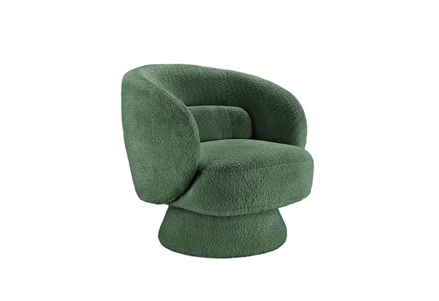riess-ambiente Drehsessel BOSSA NOVA moosgrün (Einzelartikel, 1-St), Wohnzimmer · Bouclé · 360° drehbar · Scandinavian Design von riess-ambiente
