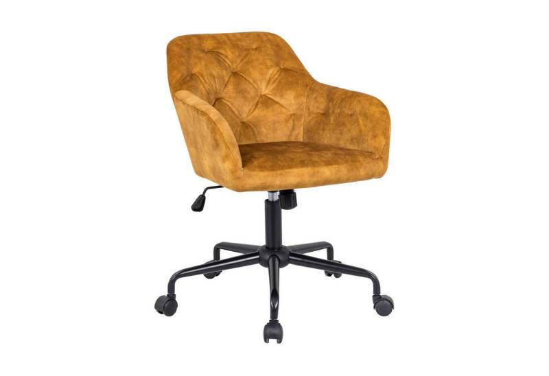 riess-ambiente Drehstuhl DUTCH COMFORT FARBWAHL, Büro · Samt · Metall · mit Laufrollen · höhenverstellbar · Home Office von riess-ambiente