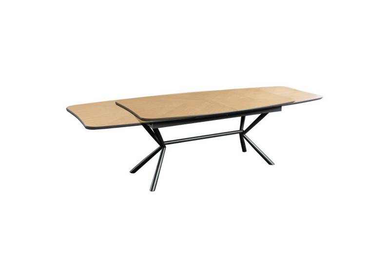 riess-ambiente Esstisch GRANDEZZA 180-270cm natur/schwarz - Eiche, Metall, Ausziehbar, Modern (Einzelartikel, 1-St), Industrial Ausziehtisch - ideal für Konferenzraum, Wohn- und Esszimmer von riess-ambiente