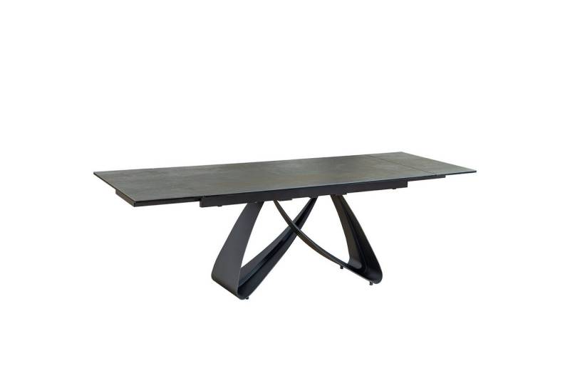 riess-ambiente Esstisch INFINITY 180-260cm rost / schwarz · Konferenztisch mit Keramik (Einzelartikel, 1-St), ausziehbar · für 8-10 Personen · Marmor-Design · Metall · Industrial von riess-ambiente