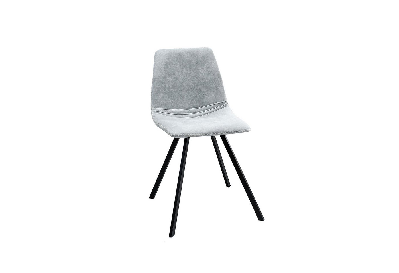 riess-ambiente Esszimmerstuhl AMSTERDAM CHAIR stone grau / schwarz, Esszimmer · Microfaser · Metall · Retro Design riess-ambiente Esszimmerstuhl AMSTERDAM CHAIR stone grau / schwarz, Esszimmer · Microfaser · Metall · Retro Design von riess-ambiente