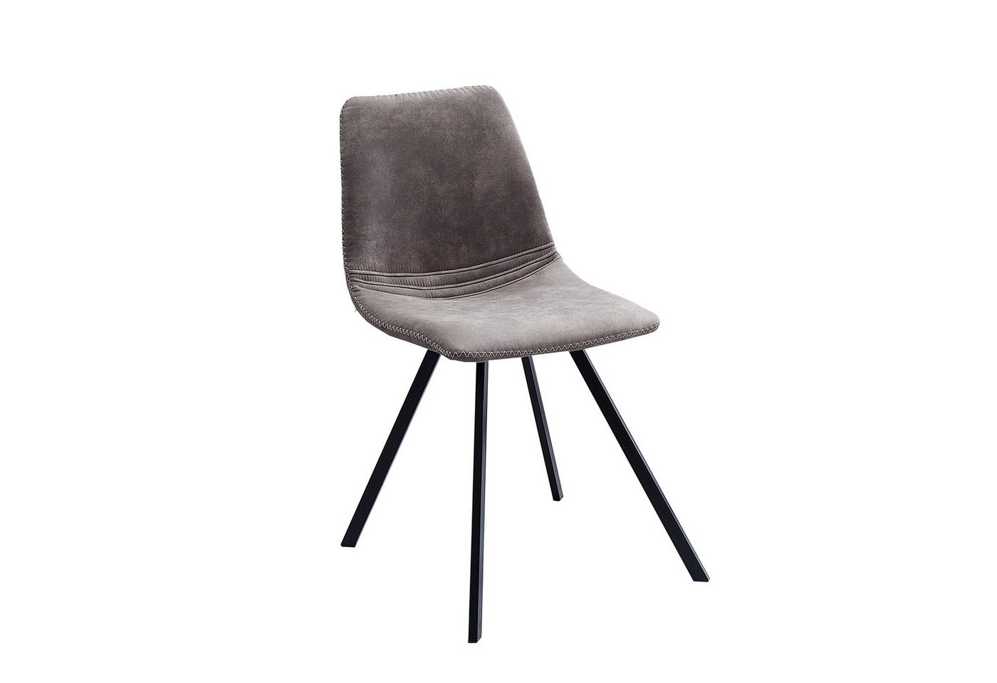 riess-ambiente Esszimmerstuhl AMSTERDAM CHAIR taupe grau / schwarz, Esszimmer · Microfaser · Metall · Retro Design riess-ambiente Esszimmerstuhl AMSTERDAM CHAIR taupe grau / schwarz, Esszimmer · Microfaser · Metall · Retro Design von riess-ambiente