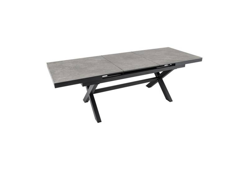 riess-ambiente Gartentisch EMPIRE 180-240cm hellgrau / anthrazit (Einzelartikel, 1-St), Outdoor · Keramik · Aluminium · ausziehbar · Terrasse · Modern Design von riess-ambiente