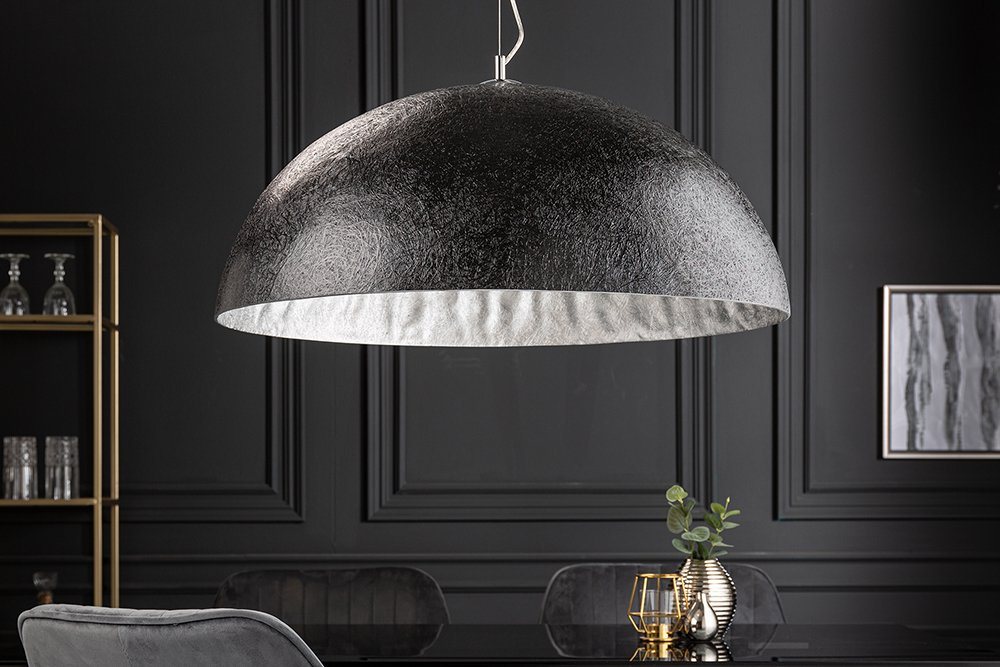 riess-ambiente Hängeleuchte GLOW 70cm schwarz / silber, ohne Leuchtmittel, Wohnzimmer · Metall · Esszimmer · Modern Design von riess-ambiente
