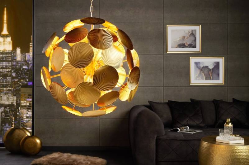 riess-ambiente Hängeleuchte INFINITY HOME 65cm gold, ohne Leuchtmittel, Wohnzimmer · Metall · Esszimmer · Pendel · Modern von riess-ambiente