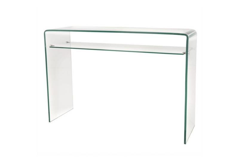 riess-ambiente Konsolentisch FANTOME 100cm transparent (Einzelartikel, 1-St), Wohnzimmer · Glas · eckig · mit Ablage · Modern Design von riess-ambiente