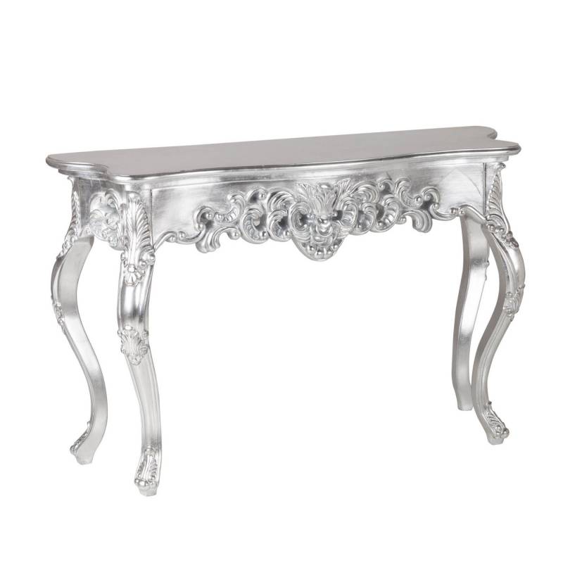 riess-ambiente Konsolentisch VENICE 110cm silber, Wohnzimmer · Holz · Anrichte · Handarbeit · Flur · Barock Design von riess-ambiente