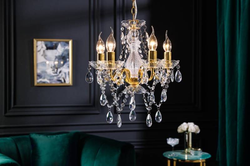 riess-ambiente Kronleuchter DIAMONDS S 40cm gold, ohne Leuchtmittel, Wohnzimmer · Acryl · Schlafzimmer · Barock Design von riess-ambiente