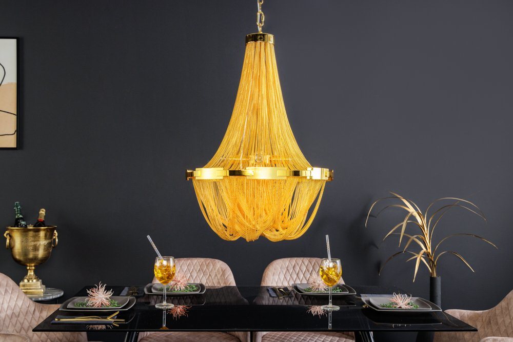 riess-ambiente Kronleuchter ROYAL XL 70cm gold, ohne Leuchtmittel, Wohnzimmer · Metall · Pendel · Esszimmer · Barock Design von riess-ambiente
