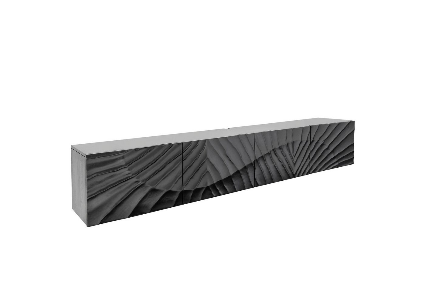 riess-ambiente Lowboard SCORPION 200cm schwarz (Einzelartikel, 1 St), Wohnzimmer · Massivholz · Mango · TV-Schrank · hängend · Industrial von riess-ambiente