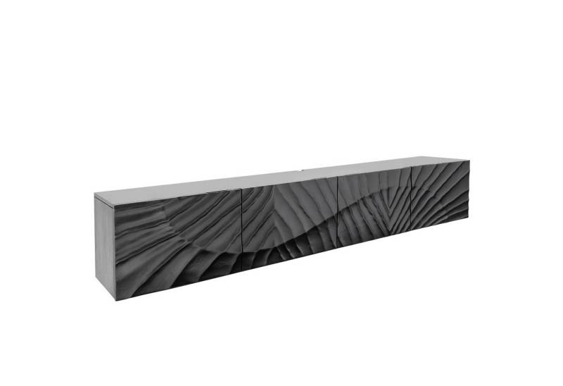 riess-ambiente Lowboard SCORPION 200cm schwarz (Einzelartikel, 1 St), Wohnzimmer · Massivholz · Mango · TV-Schrank · hängend · Industrial von riess-ambiente