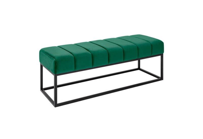 riess-ambiente Polsterbank PETIT BEAUTÉ 108cm smaragdgrün / schwarz (Einzelartikel, 1-St), Flur · Samt · Metall · Schlafzimmer von riess-ambiente