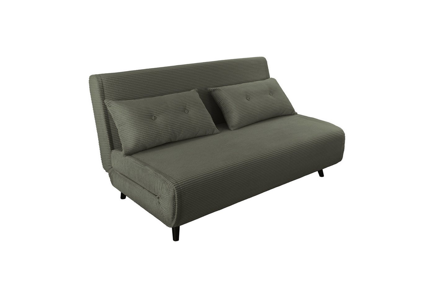 riess-ambiente Relaxsessel SMART MULTIFUNCTION 140cm grün - Cord, Bettfunktion, inkl. Kissen (Einzelartikel, 1-St), Ausziehbarer Schlafsessel - ideal für Arbeits-, Wohn- und Gästezimmer von riess-ambiente