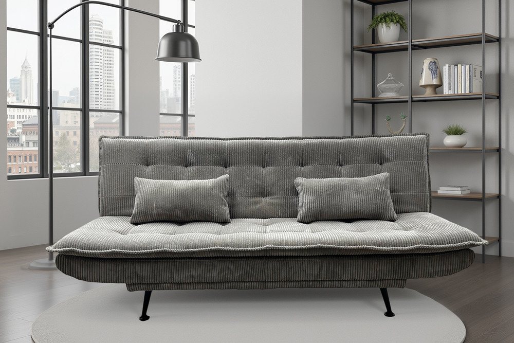 riess-ambiente Schlafsofa JAZZ 195cm greige – 3-Sitzer Sofa mit Bettfunktion, Cordbezug, modern, Einzelartikel 1 Teile, komfortable Ausziehcouch mit Polsterung – ideal fürs Gästezimmer riess-ambiente Schlafsofa JAZZ 195cm greige – 3-Sitzer Sofa mit Bettfunktion, Cordbezug, modern, Einzelartikel 1 Teile, komfortable Ausziehcouch mit Polsterung – ideal fürs Gästezimmer von riess-ambiente