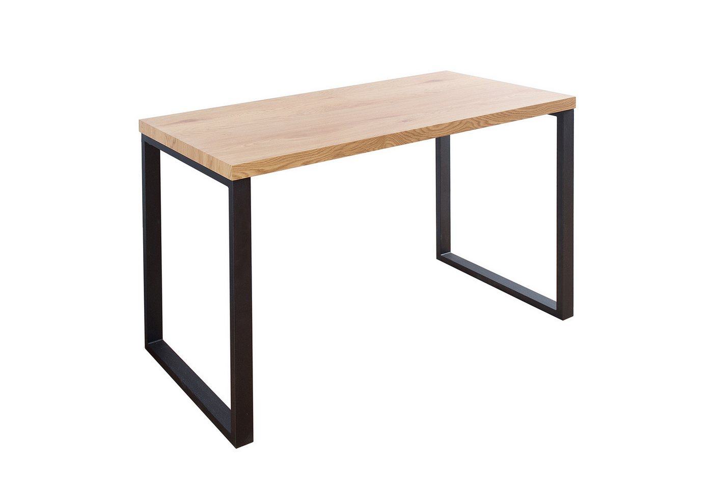 riess-ambiente Schreibtisch OAK DESK 120cm natur / schwarz, Arbeitszimmer · Holzwerkstoff · Metall · Industrial · Home Office von riess-ambiente