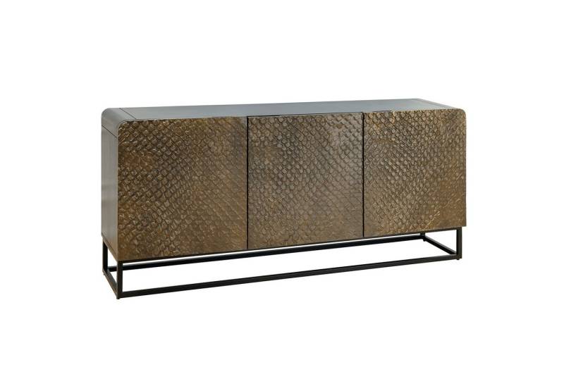 riess-ambiente Sideboard SNAKE 160cm braun / schwarz (Einzelartikel, 1 St), Massivholz · Metall · Kommode · 3D Schnitzereien · Wohnzimmer von riess-ambiente